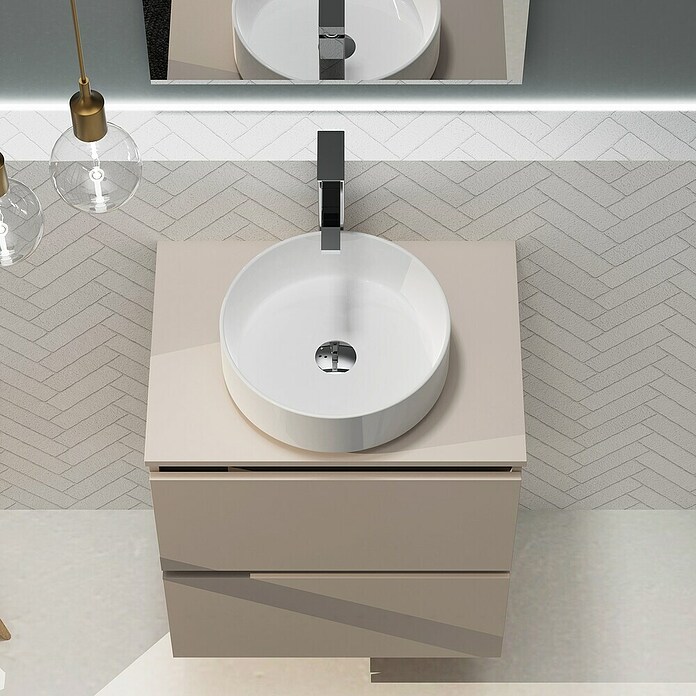 Artysan Conjunto de mueble de baño Harmony Top (Ancho: 60 cm, Visón, 3 pzs.) | BAUHAUS
