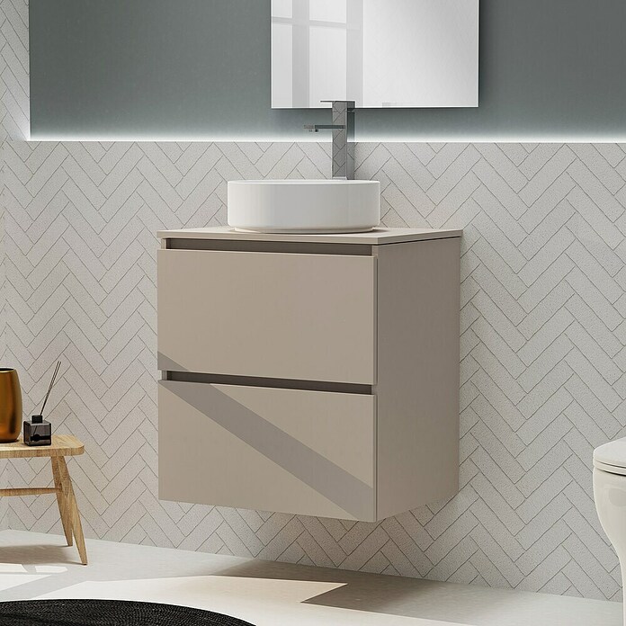 Artysan Conjunto de mueble de baño Harmony Top (Ancho: 60 cm, Visón, 3 pzs.) | BAUHAUS