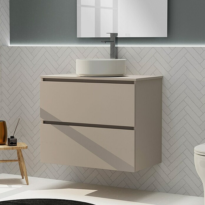 Artysan Conjunto de mueble de baño Harmony Top (Ancho: 80 cm, Visón, 3 pzs.) | BAUHAUS