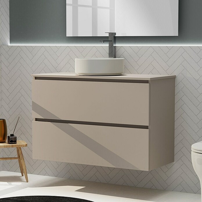 Artysan Conjunto de mueble de baño Harmony Top (Ancho: 100 cm, Visón, 3 pzs.) | BAUHAUS