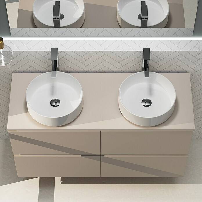 Artysan Conjunto de mueble de baño Harmony Top (Ancho: 120 cm, Visón, 3 pzs.) | BAUHAUS