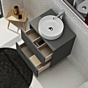 Artysan Conjunto de mueble de baño Harmony Top (Ancho: 60 cm, Gris oscuro, 3 pzs.) | BAUHAUS