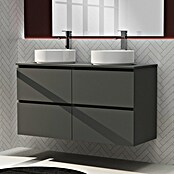 Artysan Conjunto de mueble de baño Harmony Top (Ancho: 120 cm, Gris oscuro, 3 pzs.) | BAUHAUS