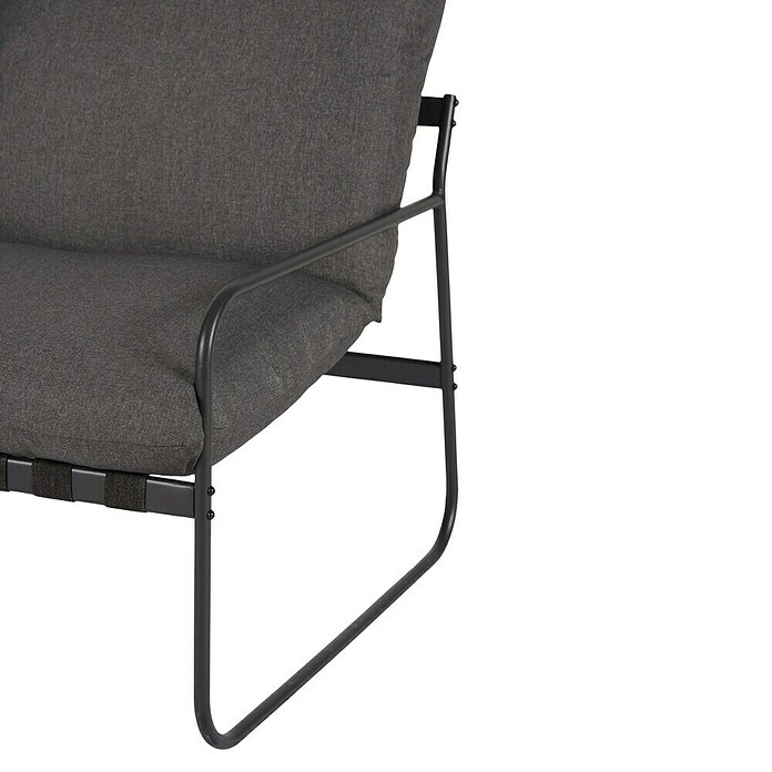 Conjunto de muebles Theodor (4 pzs., Acero/Poliéster, Antracita) | BAUHAUS