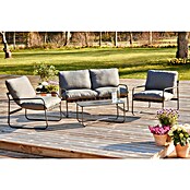 Conjunto de muebles Theodor (4 pzs., Acero/Poliéster, Antracita) | BAUHAUS