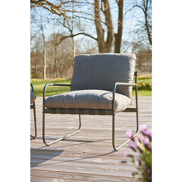 Conjunto de muebles Theodor (4 pzs., Acero/Poliéster, Antracita) | BAUHAUS