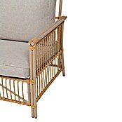 Conjunto de muebles Neel (4 pzs., Acero/Ratán sintético, Natural/Beige) | BAUHAUS