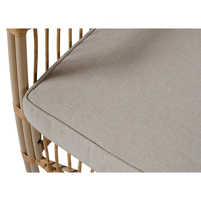 Conjunto de muebles Neel (4 pzs., Acero/Ratán sintético, Natural/Beige) | BAUHAUS