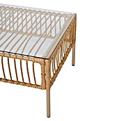 Conjunto de muebles Neel (4 pzs., Acero/Ratán sintético, Natural/Beige) | BAUHAUS