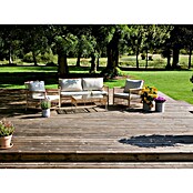 Conjunto de muebles Neel (4 pzs., Acero/Ratán sintético, Natural/Beige) | BAUHAUS