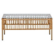 Conjunto de muebles Neel (4 pzs., Acero/Ratán sintético, Natural/Beige) | BAUHAUS