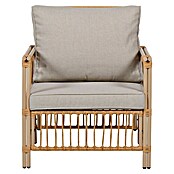 Conjunto de muebles Neel (4 pzs., Acero/Ratán sintético, Natural/Beige) | BAUHAUS