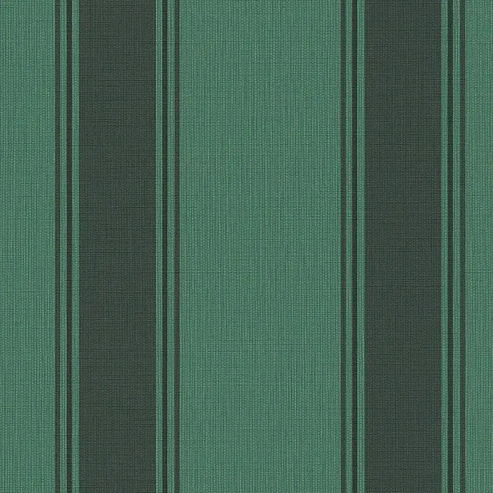 A.S. Création Metropolitan Stories Vliestapete - Grün-Schwarz-Grau, Streifen, 10,05 x 0,53 m - Gestricktes Hintergrundmuster mit grünen und schwarzen Streifen für Stoffe und Textilien.