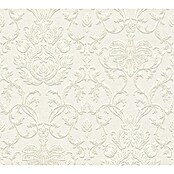 A.S. Création Vliestapete Ornament (Weiß/Beige Glitzer, Ornament, L x B: 10,05 x 0,53 m) | BAUHAUS