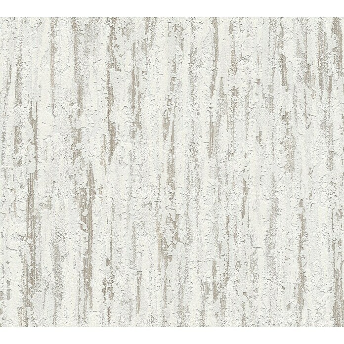 A.S. Création Vliestapete Putzstruktur (Weiß/Beige, Uni, L x B: 10,05 x 0,53 m) | BAUHAUS