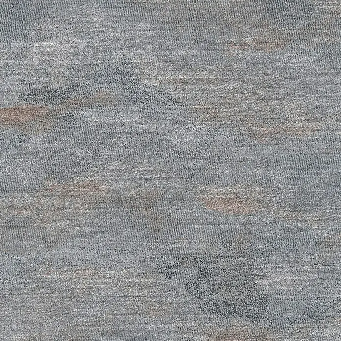 A.S. Création Metropolitan Stories Hot Spots Vliestapete Wellengrafik - Grau-Braun-Metallic, Wellen, 10,05 x 0,53 m - Grauer Hintergrund mit unregelmäßiger Textur und subtilen Farbakzenten, ideal für vielseitige Designprojekte.