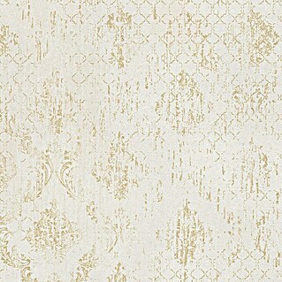 A.S. Création Metropolitan Stories Hot Spots Vliestapete Ornament (Creme-Gold-Metallic, Ornament, 10,05 x 0,53 m)