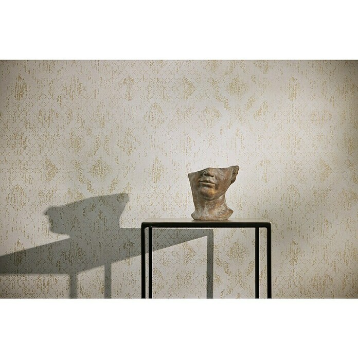 A.S. Création Metropolitan Stories Hot Spots Vliestapete Ornament (Creme/Gold, Ornament, 10,05 x 0,53 m) | BAUHAUS