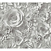 A.S. Création 3D-Designpanel pop.up (Rosen, Grau, B x H: 52 cm x 2,5 m) | BAUHAUS