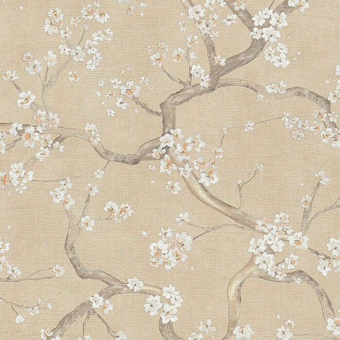 A.S. Création Metropolitan Stories Hot Spots Vliestapete MS Hot Spots (Beige/Creme, Floral, 10,05 x 0,53 m) | BAUHAUS