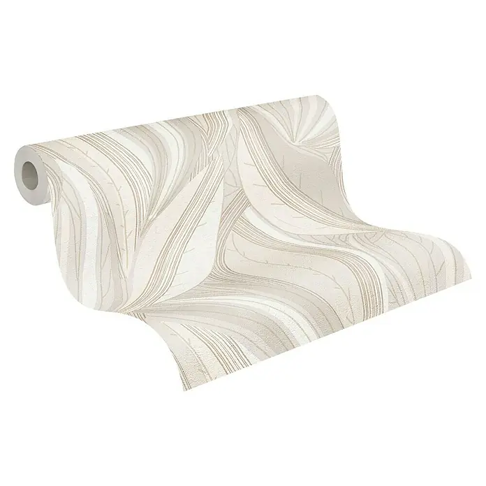 A.S. Création Metropolitan Stories Hot Spots Vliestapete Floral - Creme-Beige-Hellgrau, Floral, 10,05 x 0,53 m - Rolle floral gemusterte Tapete in Beige- und Cremetönen. Elegantes Design für stilvolle Innenräume, schafft eine harmonische Atmosphäre.