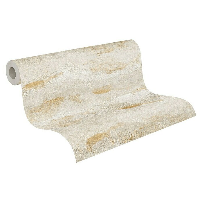 A.S. Création Metropolitan Stories Hot Spots Vliestapete MS Hot Spots (Creme/Gold, Wellen, 10,05 x 0,53 m) | BAUHAUS