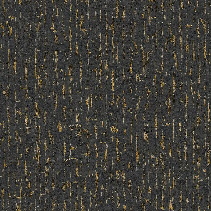 A.S. Création Metropolitan Stories Hot Spots Vliestapete Grafik - Schwarz-Gold-Metallic, Grafisch, 10,05 x 0,53 m - Strukturierte Oberfläche in dunklen Tönen mit goldenen Akzenten, die eine elegante und moderne Atmosphäre erzeugt.