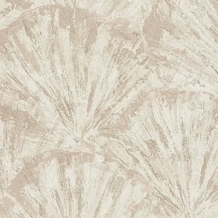 A.S. Création Metropolitan Stories Hot Spots Vliestapete Grafik - Creme-Beige-Braun, Grafisch, 10,05 x 0,53 m - Strukturierte Tapete in neutralen Farben mit einem fächerartigen Muster für eine stilvolle Wandgestaltung.