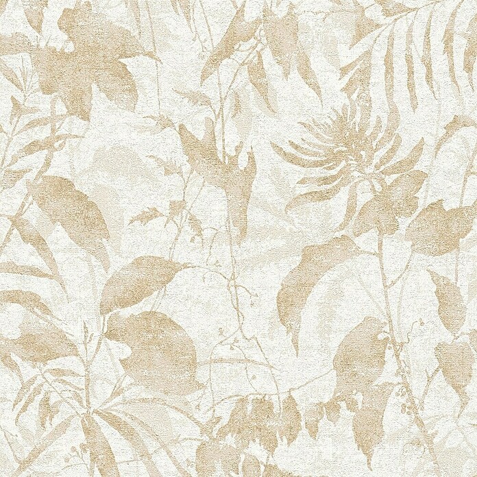 A.S. Création Metropolitan Stories Hot Spots Vliestapete MS Hot Spots (Creme/Beige-Metallic, Floral, 10,05 x 0,53 m) | BAUHAUS