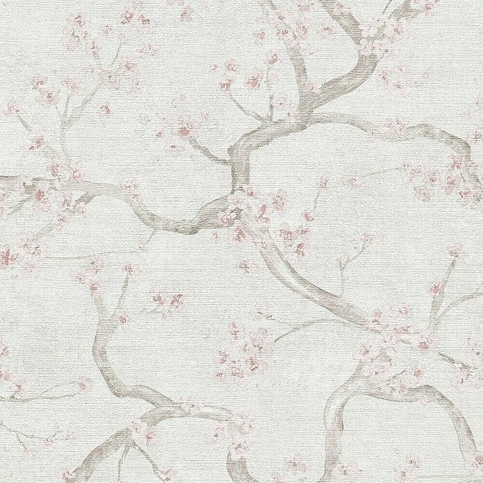 A.S. Création Metropolitan Stories Hot Spots Vliestapete Kirschblüte (Creme-Rosa, Floral, 10,05 x 0,53 m) | BAUHAUS