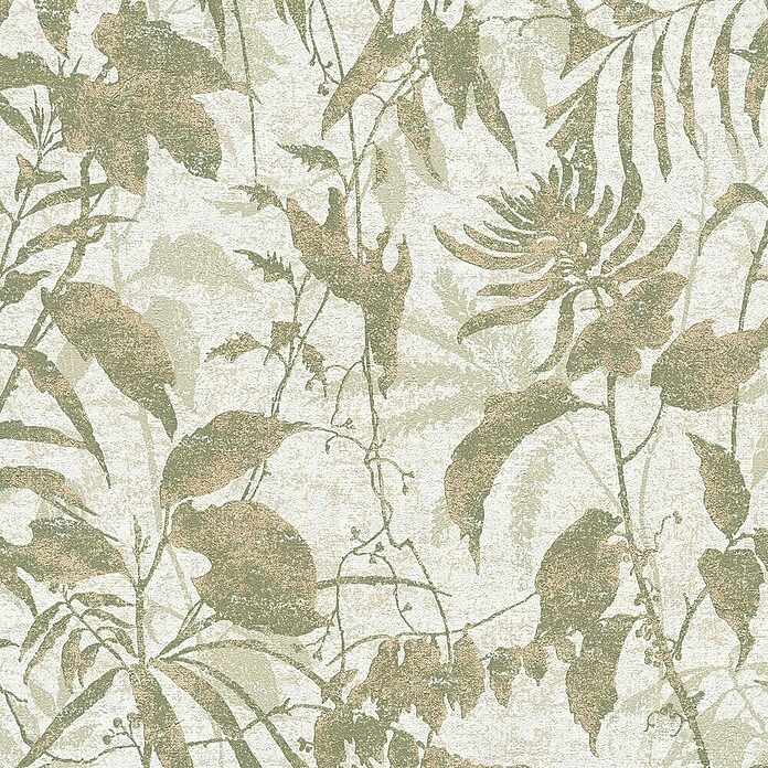 A.S. Création Metropolitan Stories Hot Spots Vliestapete MS Hot Spots (Creme-Grün, Floral, 10,05 x 0,53 m) | BAUHAUS