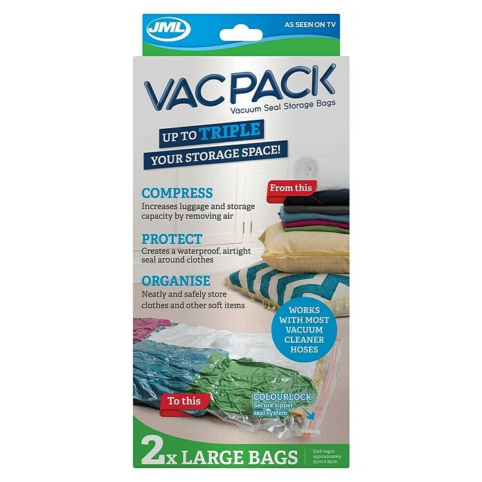 Bolsa de vacío VacPack GO! (L x An: 85 x 55 cm, 2 ud.) | BAUHAUS