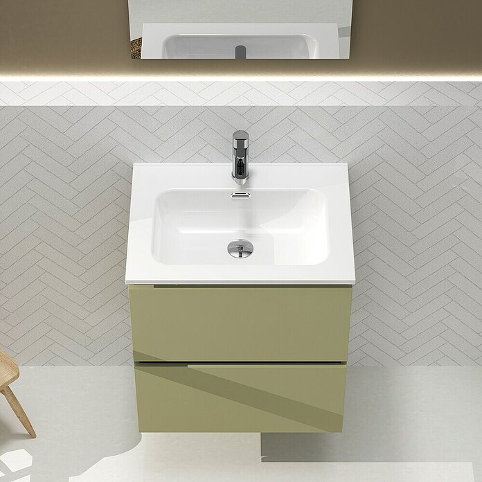 Artysan Conjunto de mueble de baño Harmony (Ancho: 60 cm, Verde cactus, 3 pzs.) | BAUHAUS