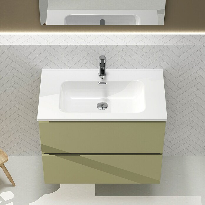 Artysan Conjunto de mueble de baño Harmony (Ancho: 80 cm, Verde cactus, 3 pzs.) | BAUHAUS
