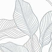 Papel pintado Vegetal Hojas (Azul, Floral, 10 x 0,53 m) | BAUHAUS