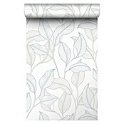 Papel pintado Vegetal Hojas (Azul, Floral, 10 x 0,53 m) | BAUHAUS