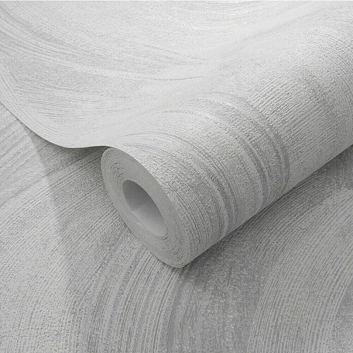 Papel pintado Texturado Ondas (Gris, Ondas, 10 x 0,53 m) | BAUHAUS