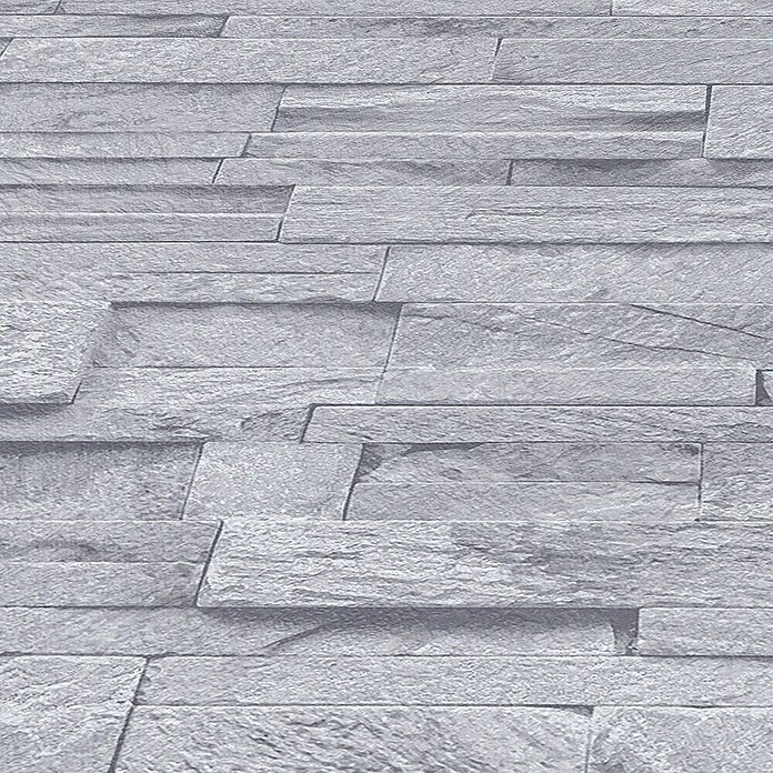 Papel pintado Piedra (Gris, Efecto piedra, 10 x 0,53 m) | BAUHAUS