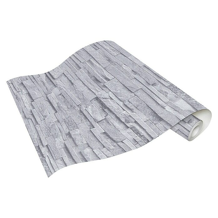 Papel pintado Piedra (Gris, Efecto piedra, 10 x 0,53 m) | BAUHAUS