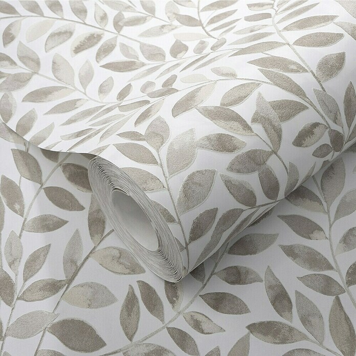 Papel pintado Hojas Vegetal (Marrón, Floral, 10 x 0,53 m) | BAUHAUS