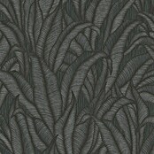 Papel pintado Hojas Botánico (Negro, Floral, 10 x 0,53 m) | BAUHAUS
