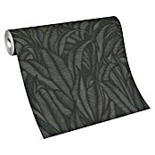 Papel pintado Hojas Botánico (Negro, Floral, 10 x 0,53 m) | BAUHAUS