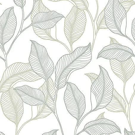Papel pintado Vegetal Hojas