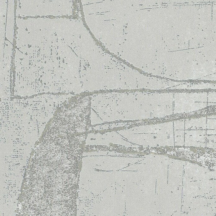 Marburg Papel pintado de vellón Geométrico Cuadrado (Gris, Gráfico, 10 x 0,53 m) | BAUHAUS