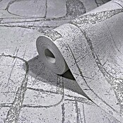 Marburg Papel pintado de vellón Geométrico Cuadrado (Gris, Gráfico, 10 x 0,53 m) | BAUHAUS