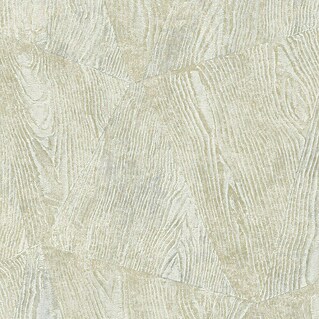 Papel pintado Geométrico Madera (Blanco, Gráfico, 10 x 0,53 m)