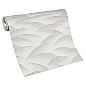 Papel pintado Geométrico Ondas (Gris, Ondas, 10 x 0,53 m) | BAUHAUS