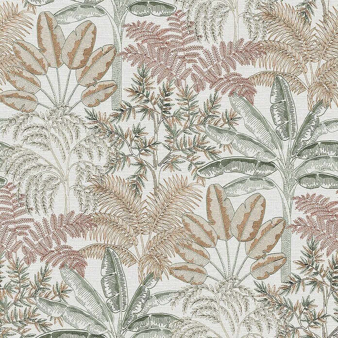 Papel pintado Botánico Palmeras (Beige, Floral, 10 x 0,53 m) | BAUHAUS