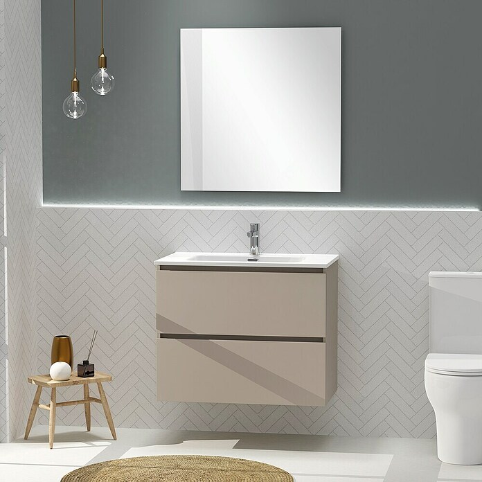 Artysan Conjunto de mueble de baño Harmony (Ancho: 80 cm, Visón, 3 pzs.) | BAUHAUS