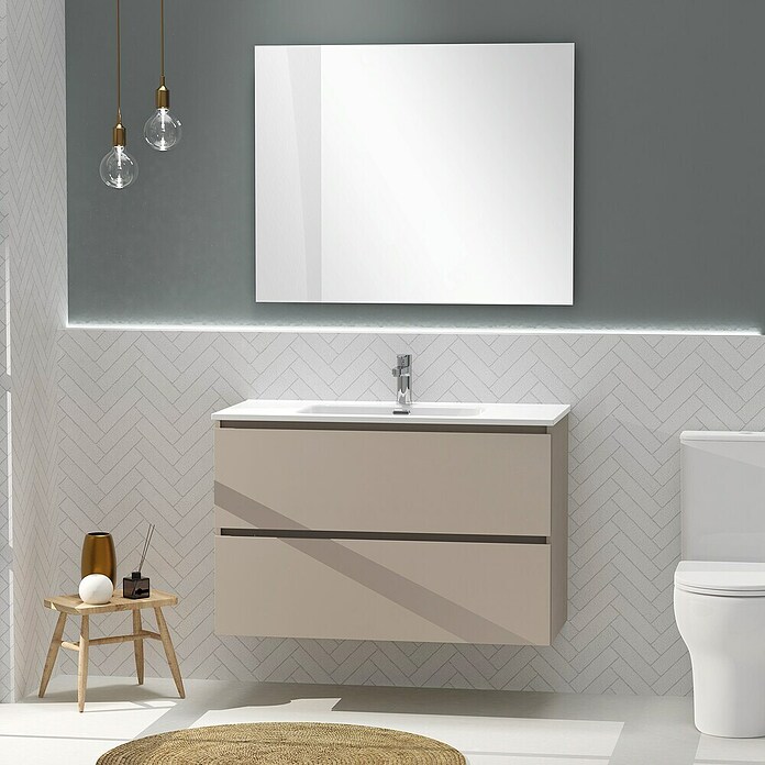 Artysan Conjunto de mueble de baño Harmony (Ancho: 100 cm, Visón, 3 pzs.) | BAUHAUS